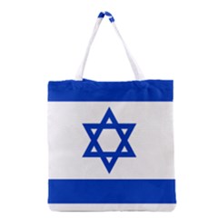 Flag Of Israel Grocery Tote Bag by abbeyz71