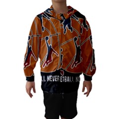 Basketball Never Stops Hooded Wind Breaker (kids)