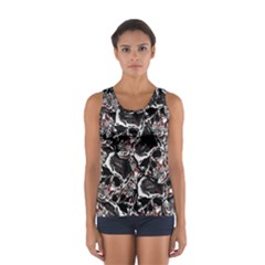 Skulls Pattern Women s Sport Tank Top 