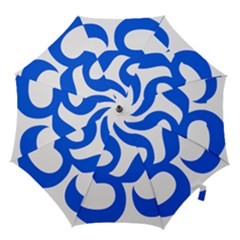 Hindu Om Symbol (blue) Hook Handle Umbrellas (small) by abbeyz71