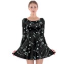 Floral design Long Sleeve Skater Dress View1
