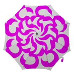 Hindu Om Symbol (magenta) Hook Handle Umbrellas (medium) by abbeyz71