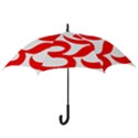 Hindu Om Symbol (Red) Hook Handle Umbrellas (Large) View3
