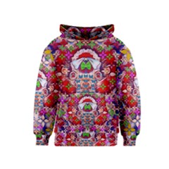Hawaiian Poi Cartoon Dog Kids  Pullover Hoodie
