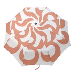Hindu Om Symbol (salmon) Folding Umbrellas by abbeyz71