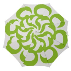 Hindu Om Symbol (lime Green) Straight Umbrellas by abbeyz71