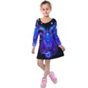 Sign Capricorn Zodiac Kids  Long Sleeve Velvet Dress View1