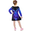 Sign Capricorn Zodiac Kids  Long Sleeve Velvet Dress View2