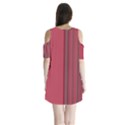 Lines Shoulder Cutout Velvet  One Piece View2