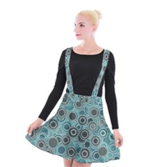 Abstract Aquatic Dream Suspender Skater Skirt