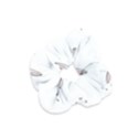 Bunny Line Rabbit Face Animals White Pink Velvet Scrunchie View1