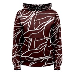 River System Line Brown White Wave Chevron Women s Pullover Hoodie by Mariart
