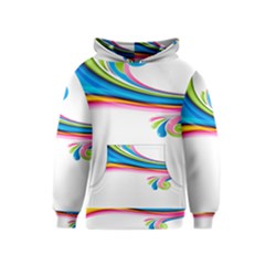Colored Lines Rainbow Kids  Pullover Hoodie by Mariart