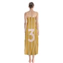 Number 3 Line Vertical Yellow Pink Orange Wave Chevron Chiffon Maxi Dress View2