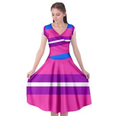 Transgender Flags Cap Sleeve Wrap Front Dress by Mariart