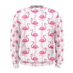 Pink Flamingos Pattern Men s Sweatshirt by Nexatart