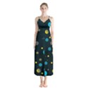 Decorative dots pattern Chiffon Maxi Dress View1