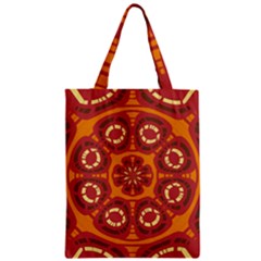 Dark Red Abstract Classic Tote Bag by linceazul