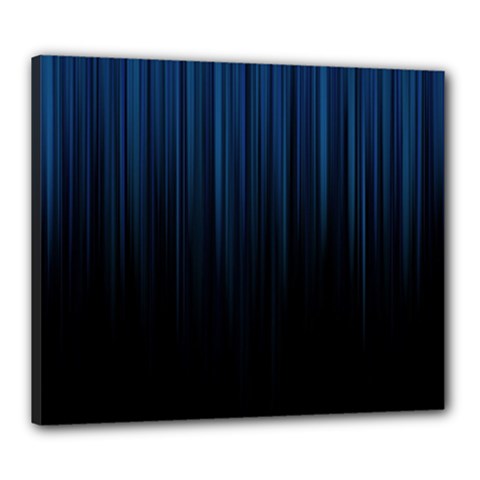 Black Blue Line Vertical Space Sky Canvas 24  X 20  by Mariart