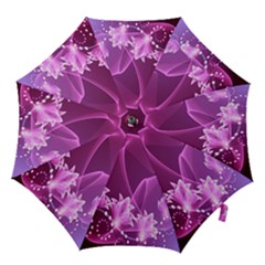 Lotus Sunflower Sakura Flower Floral Pink Purple Polka Leaf Polkadot Waves Wave Chevron Hook Handle Umbrellas (large) by Mariart