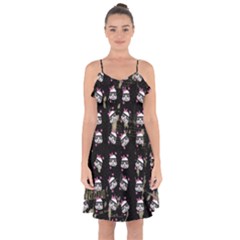 Gc 014a Ruffle Detail Chiffon Dress Chick Troopers