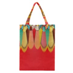 Colors On Red Classic Tote Bag by linceazul