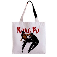 Kung Fu  Grocery Tote Bag by Valentinaart