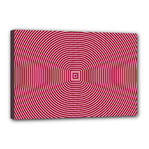 Stop Already Hipnotic Red Circle Canvas 18  X 12  by Mariart