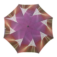 Light Means Net Pink Rainbow Waves Wave Chevron Golf Umbrellas by Mariart