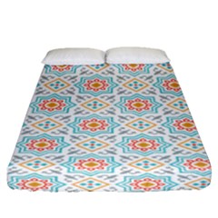 Star Sign Plaid Fitted Sheet (queen Size) by Mariart