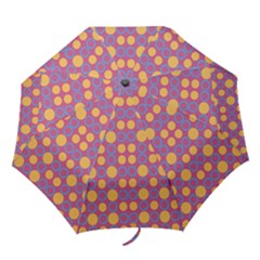 Colorful Geometric Polka Print Folding Umbrellas