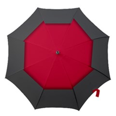Red Gray Flag Line Horizontal Hook Handle Umbrellas (medium) by Mariart