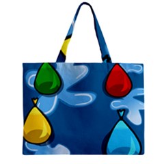 Water Balloon Blue Red Green Yellow Spot Zipper Mini Tote Bag by Mariart