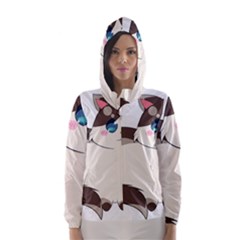 Ragdoll Cat For Life Hooded Wind Breaker (women)