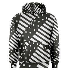 Ambiguous Stripes Line Polka Dots Black Men s Pullover Hoodie by Mariart