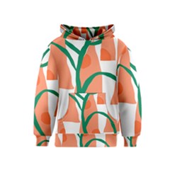 Portraits Plants Carrot Polka Dots Orange Green Kids  Pullover Hoodie by Mariart