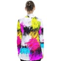 Colorful blurry paint strokes                   Women s Open Front Pockets Cardigan View2