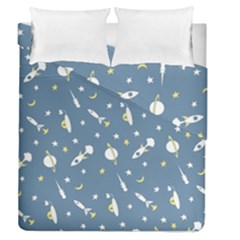 Space Rockets Pattern Duvet Cover Double Side (queen Size) by BangZart