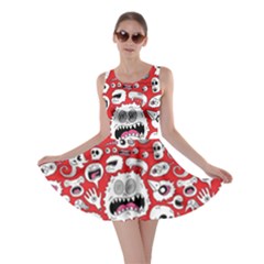 Another Monster Pattern Skater Dress by BangZart