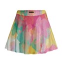 Pastel watercolors canvas                          Mini Flare Skirt View1