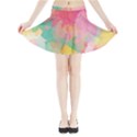 Pastel watercolors canvas                          Mini Flare Skirt View3