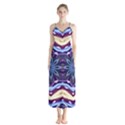 Mandala Art Design Pattern Button Up Chiffon Maxi Dress View1