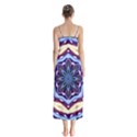 Mandala Art Design Pattern Button Up Chiffon Maxi Dress View2