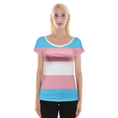 Trans Pride Cap Sleeve Tops by Crayonlord