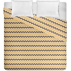 Colored Zig Zag Duvet Cover Double Side (king Size) by Colorfulart23