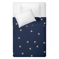 Navy/gold Stars Duvet Cover Double Side (single Size) by Colorfulart23