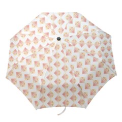 Geometric Losangle Pattern Rosy Folding Umbrellas
