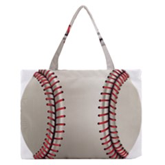 Baseball Medium Zipper Tote Bag by BangZart