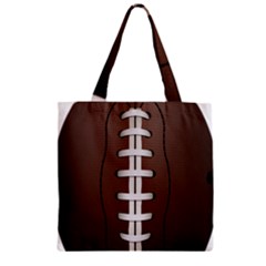Football Ball Zipper Grocery Tote Bag by BangZart