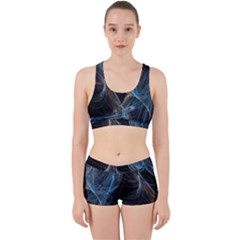Fractal Tangled Minds Work It Out Sports Bra Set by BangZart